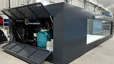 PISCINA DE POLIPROPILENO DE 6,5 M X 2,5 M CON VENTANA DE 4 M
