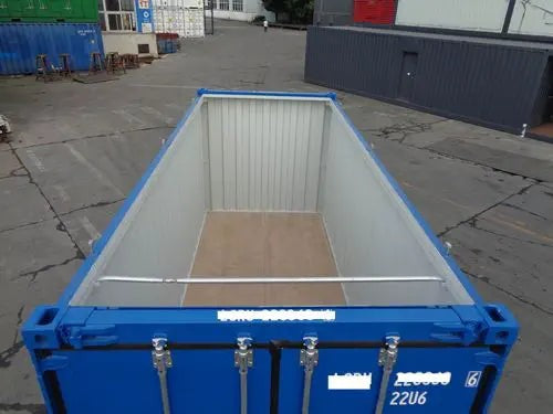 Contentor de 20 pés – open top (teto aberto)