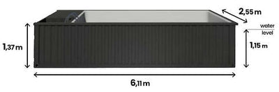 RECIPIENTE DE PISCINA PREMIUM