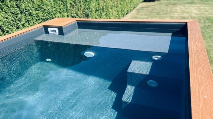 PISCINA SPA CONTENEDOR 3,0Mx 2,5M CON JACUZZI, PAQUETE CONFORT