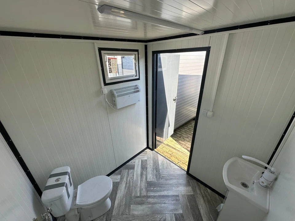 Contentor Sanitário com Vaso Sanitário e Mictório