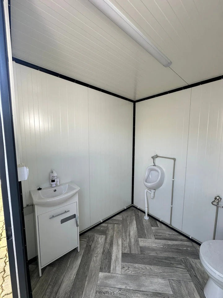 Contentor Sanitário com Vaso Sanitário e Mictório