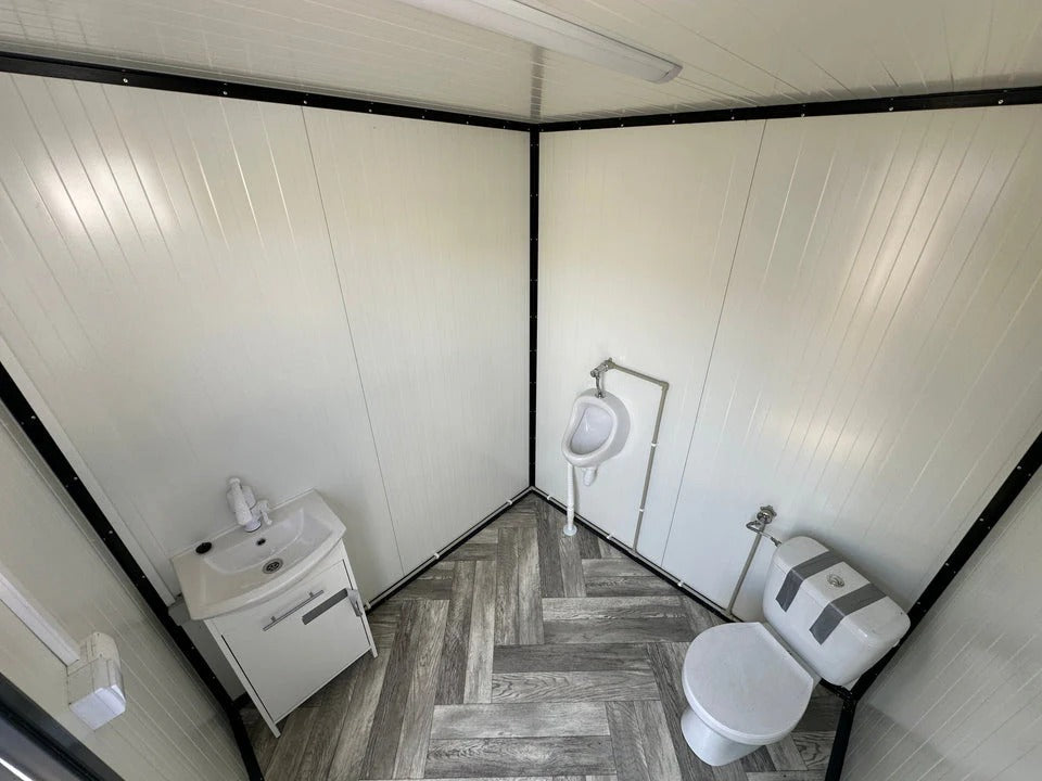 Contentor Sanitário com Vaso Sanitário e Mictório